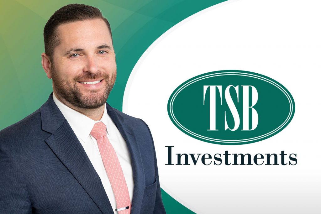 TSB Investments Logo and Chris Woodhouse Profile Photo